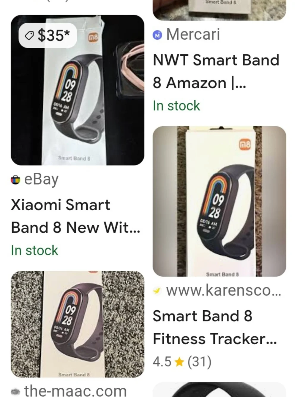 Smart Band 8 Fitness Tracker — Black